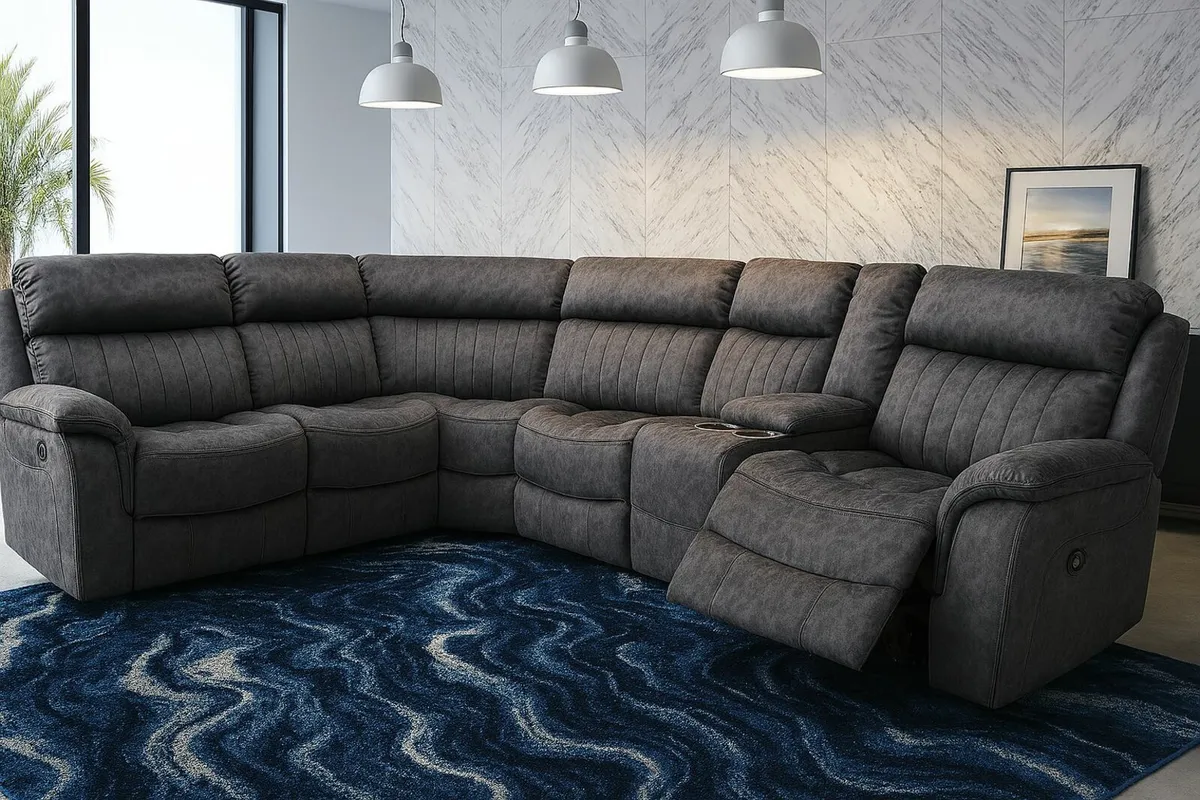 NEW Living Room Sofa - Cana in Grey or Sand - Image 2