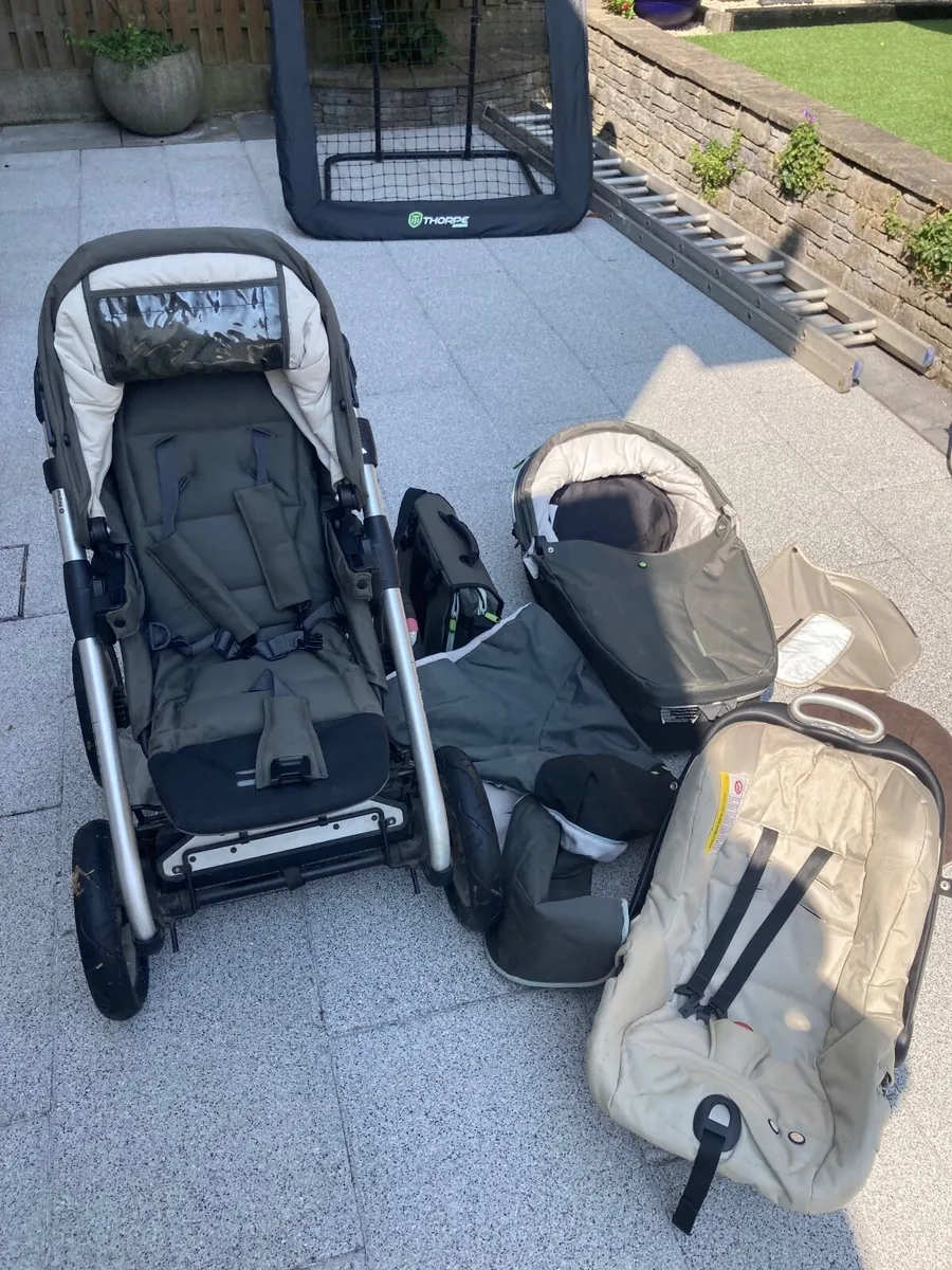Pram, car seat, and buggy