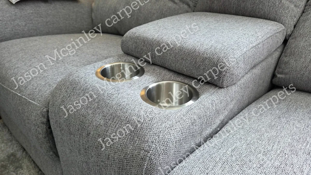 NEW Living Room Sofa - Dema in Grey Fabric - Image 3