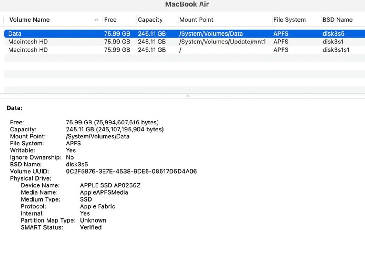 MacBook Air M2 8gb 250gb HD - Image 3