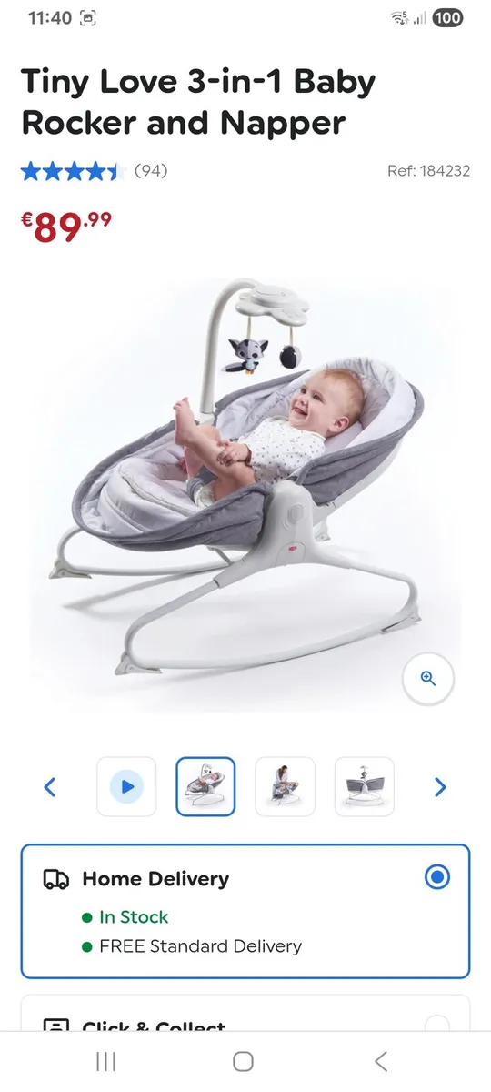 Tiny love 3 in 1 bassinet/rocker - Image 4