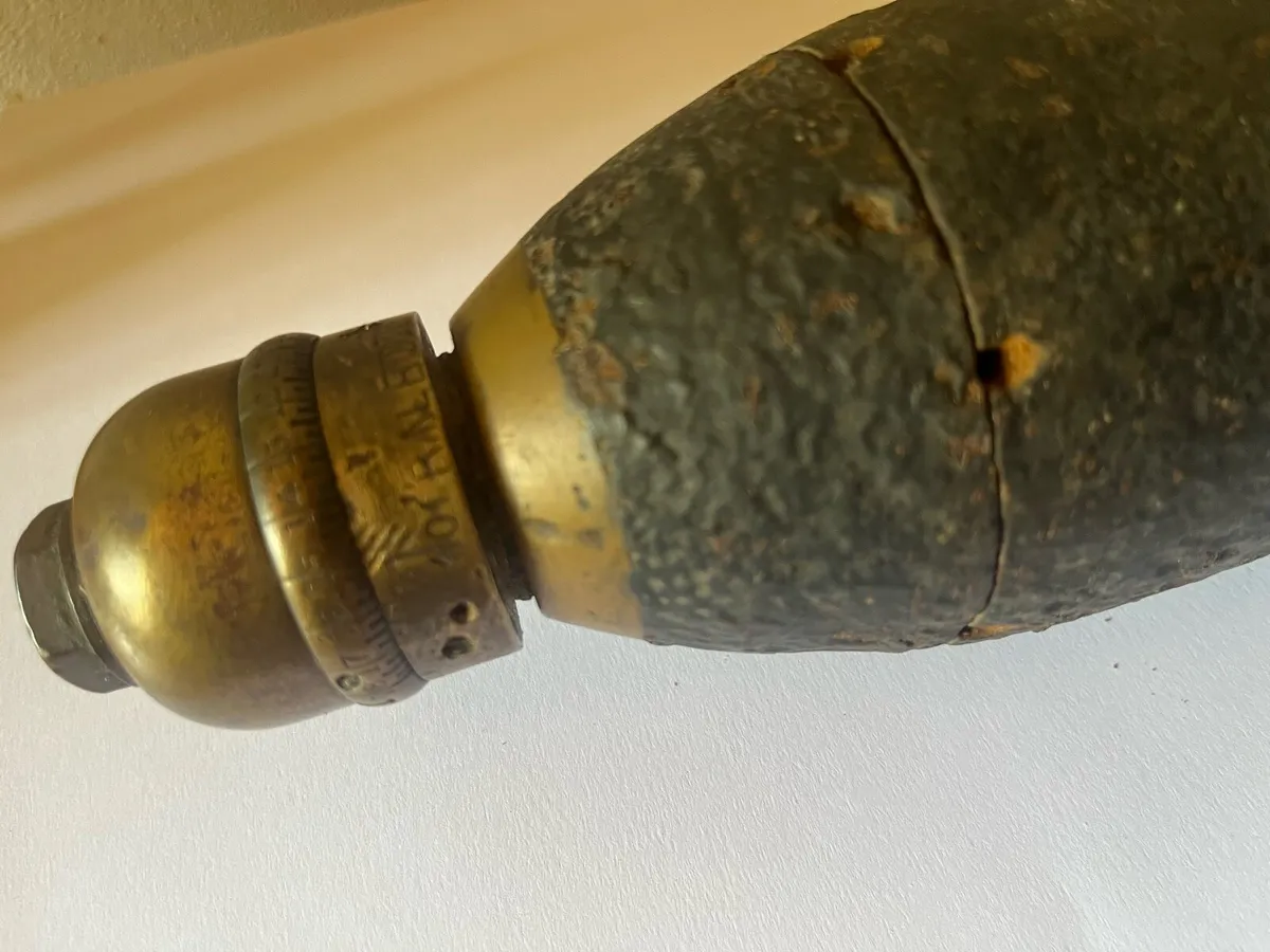 Boer war British 15pdr artillery shell - Image 4