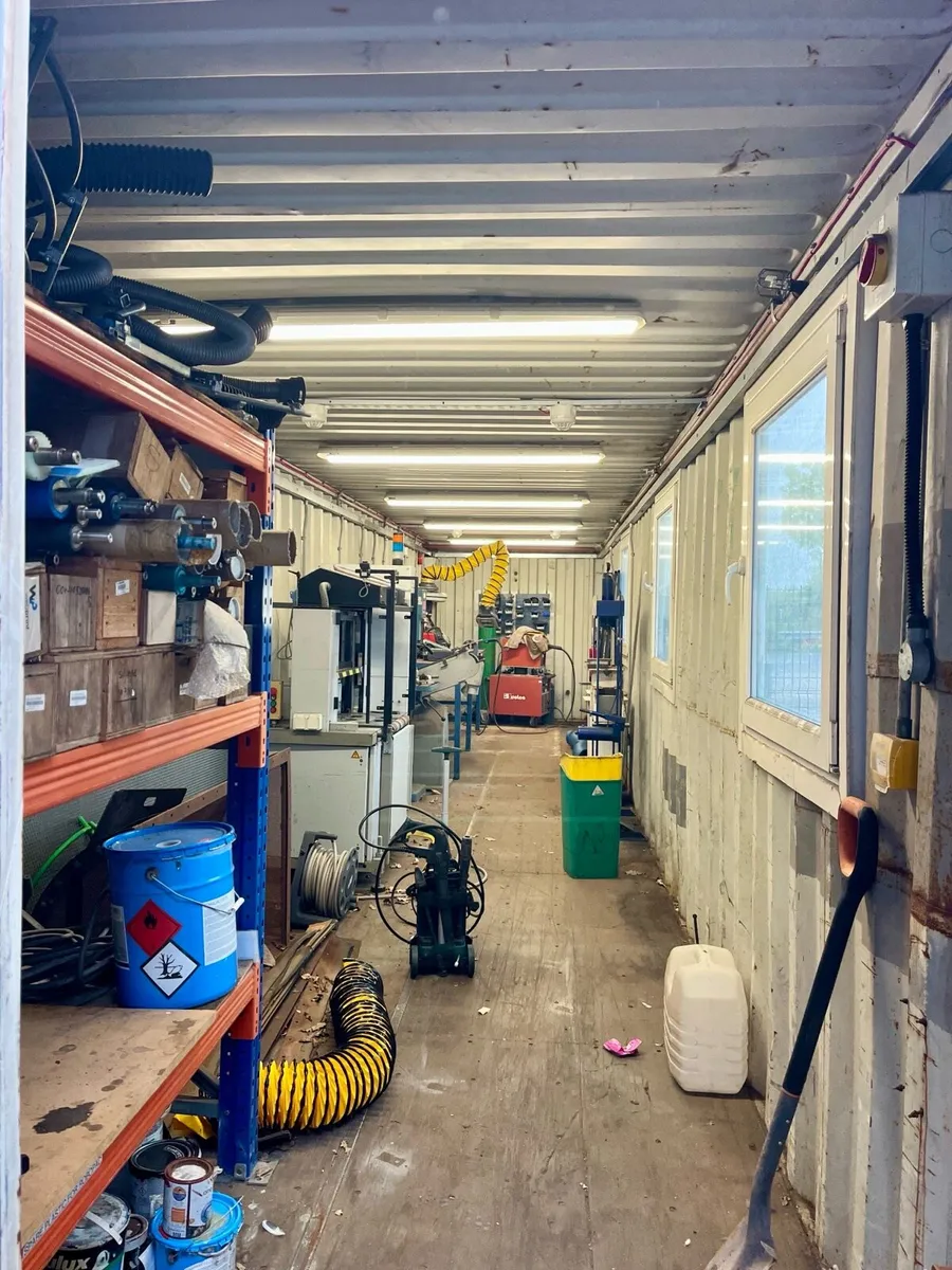 40ft Shipping Container Converted into Workshop - Image 2