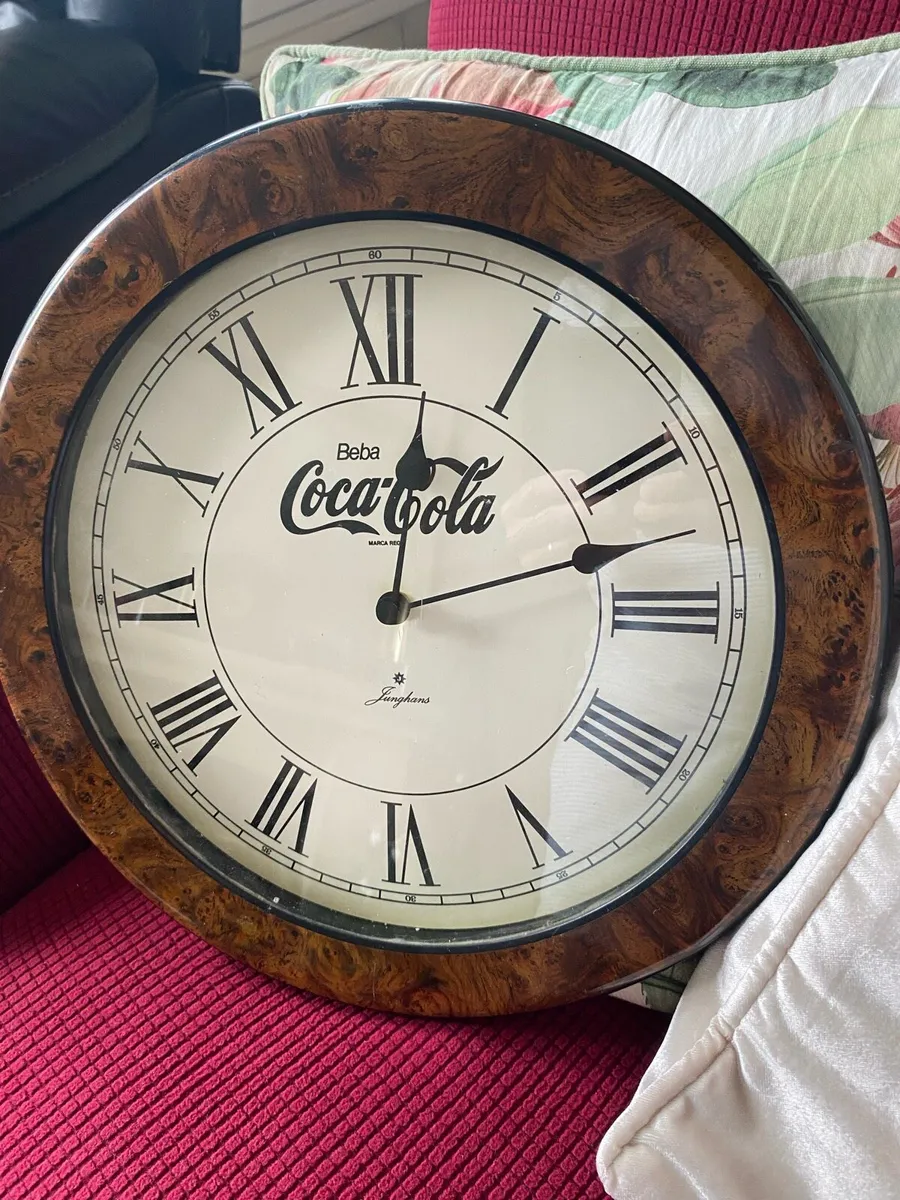 Vintage Art Deco Style Coca Cola Clock - Image 1