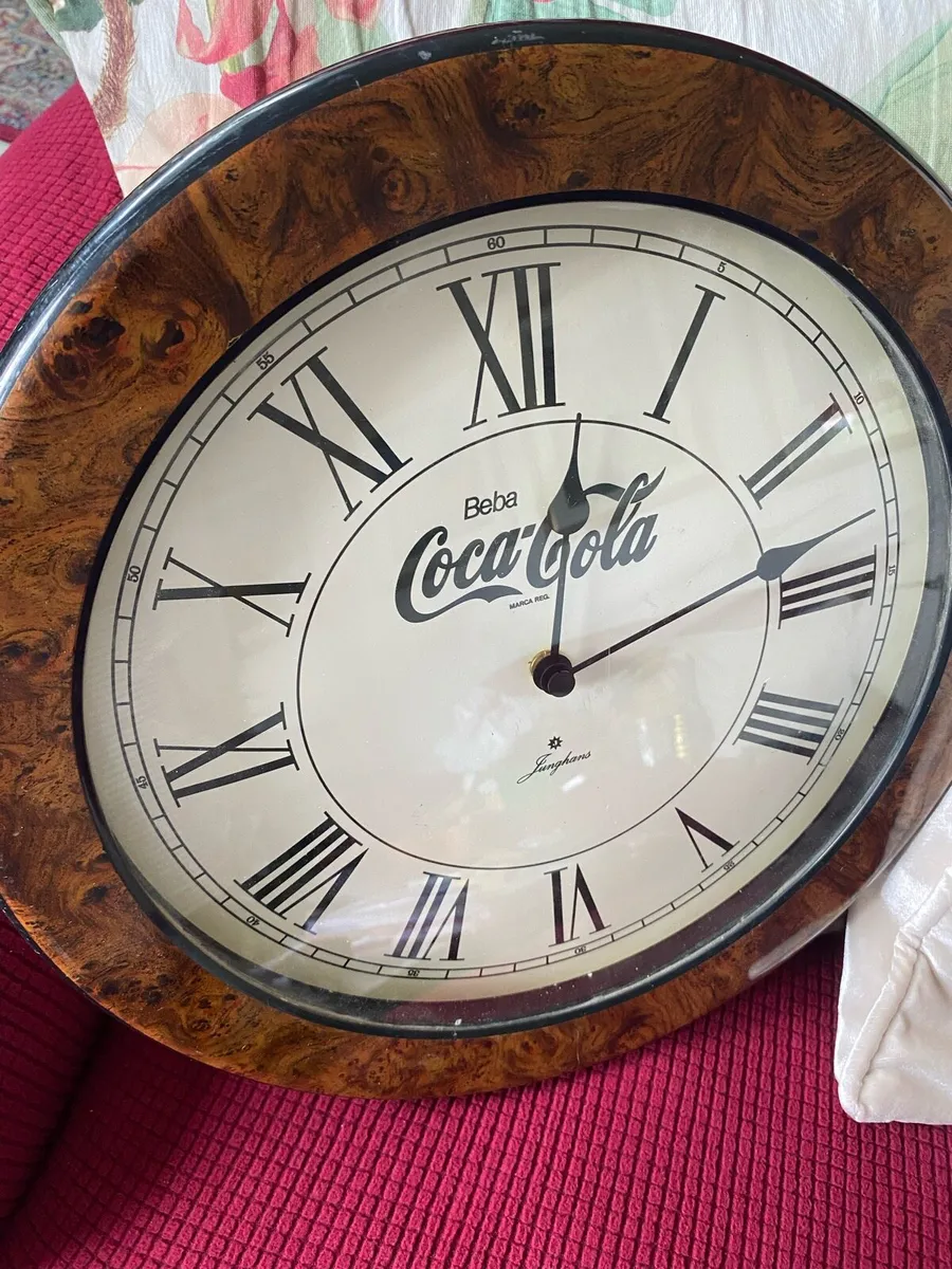 Vintage Art Deco Style Coca Cola Clock - Image 3