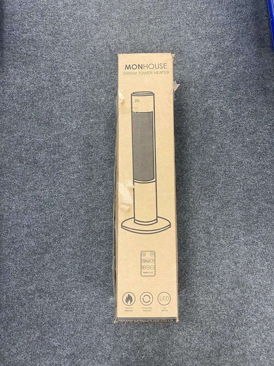 Monhouse 200W Tower Heater with Remote - Image 1