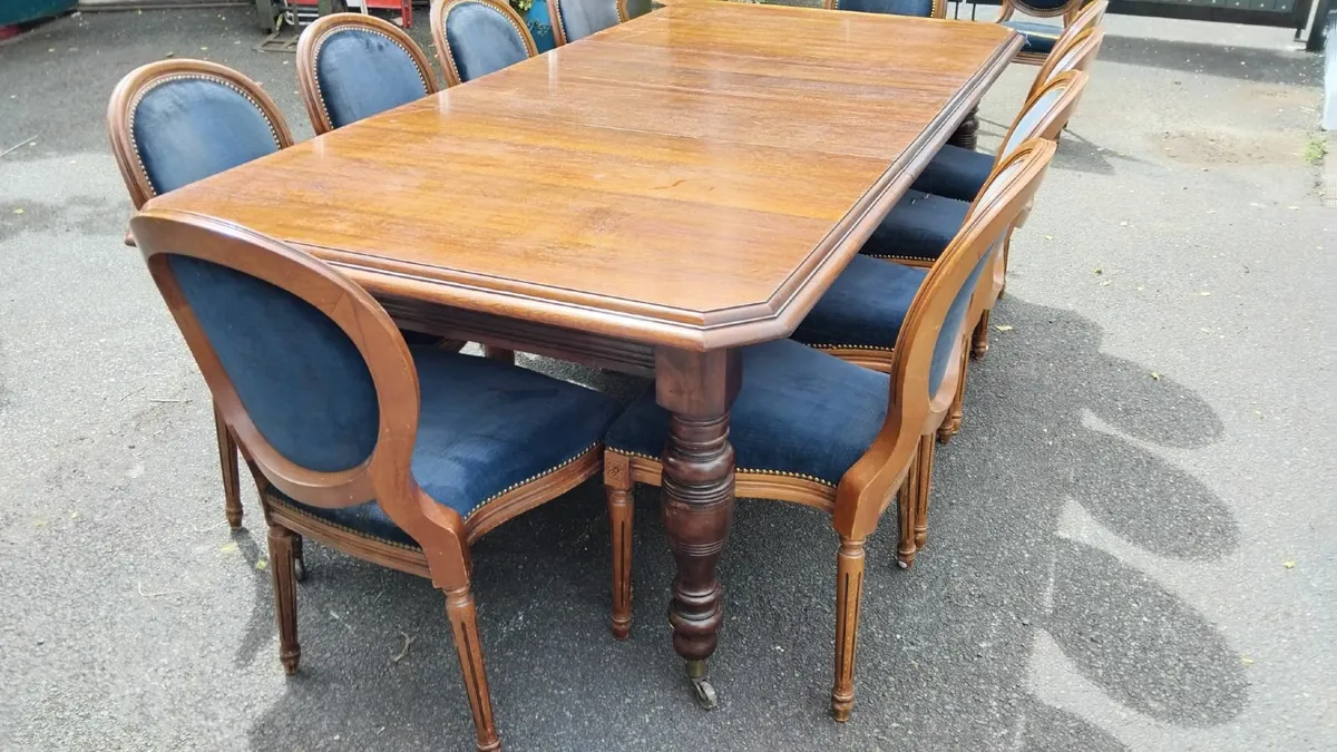 Victorian Table and 12 chairs - Image 1