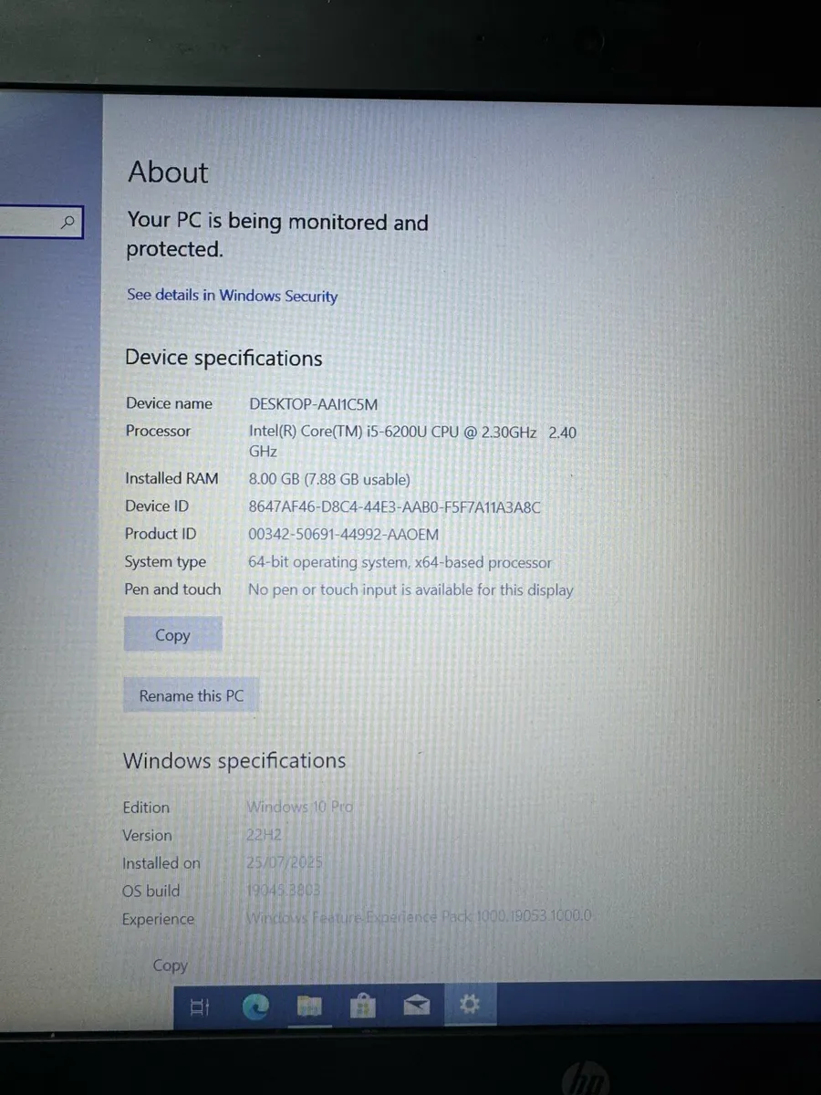 3 x HP Laptop i5 8gb 128ssd win 10 pro - Image 4