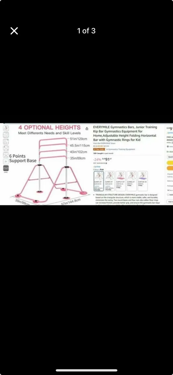 Gymnastic bars