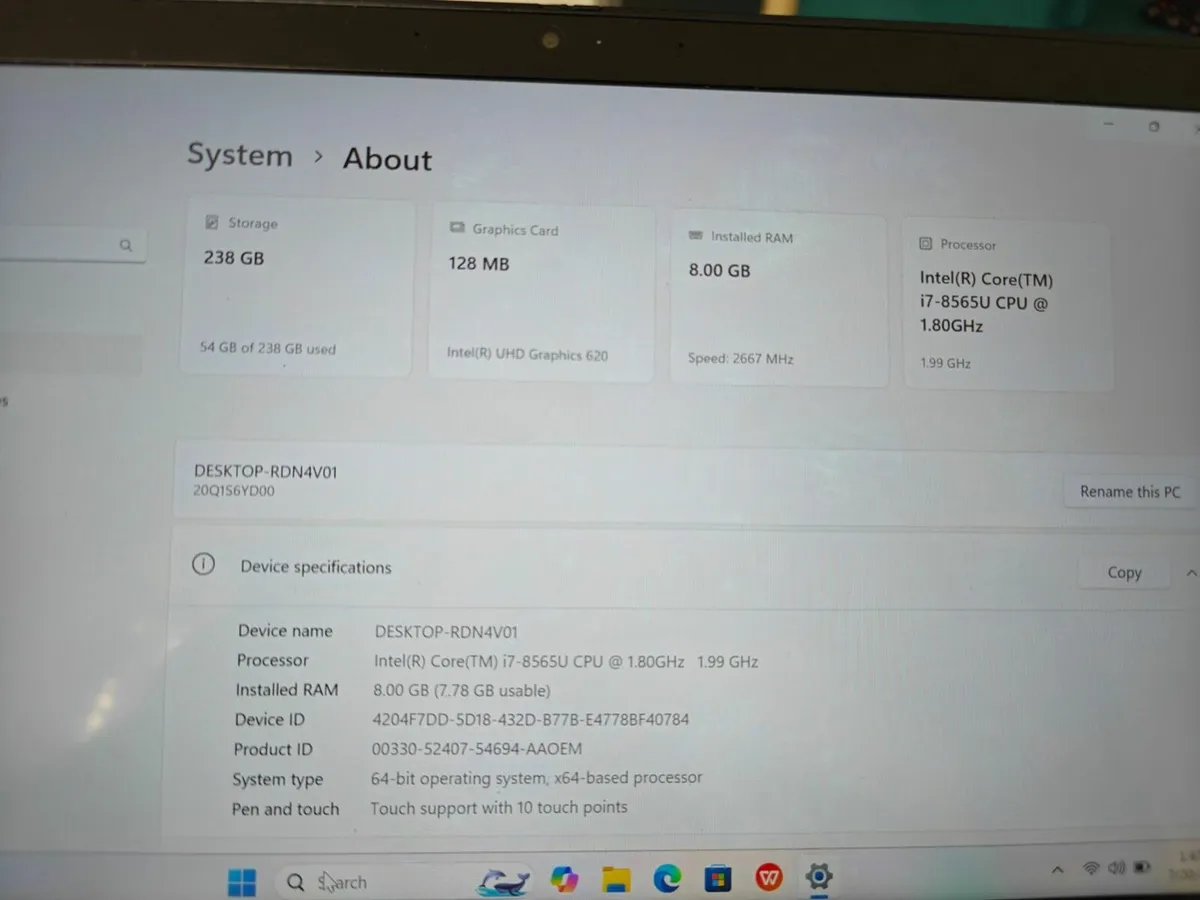 Lenovo ThinkPad X390 Touchscreen Laptop - Image 4