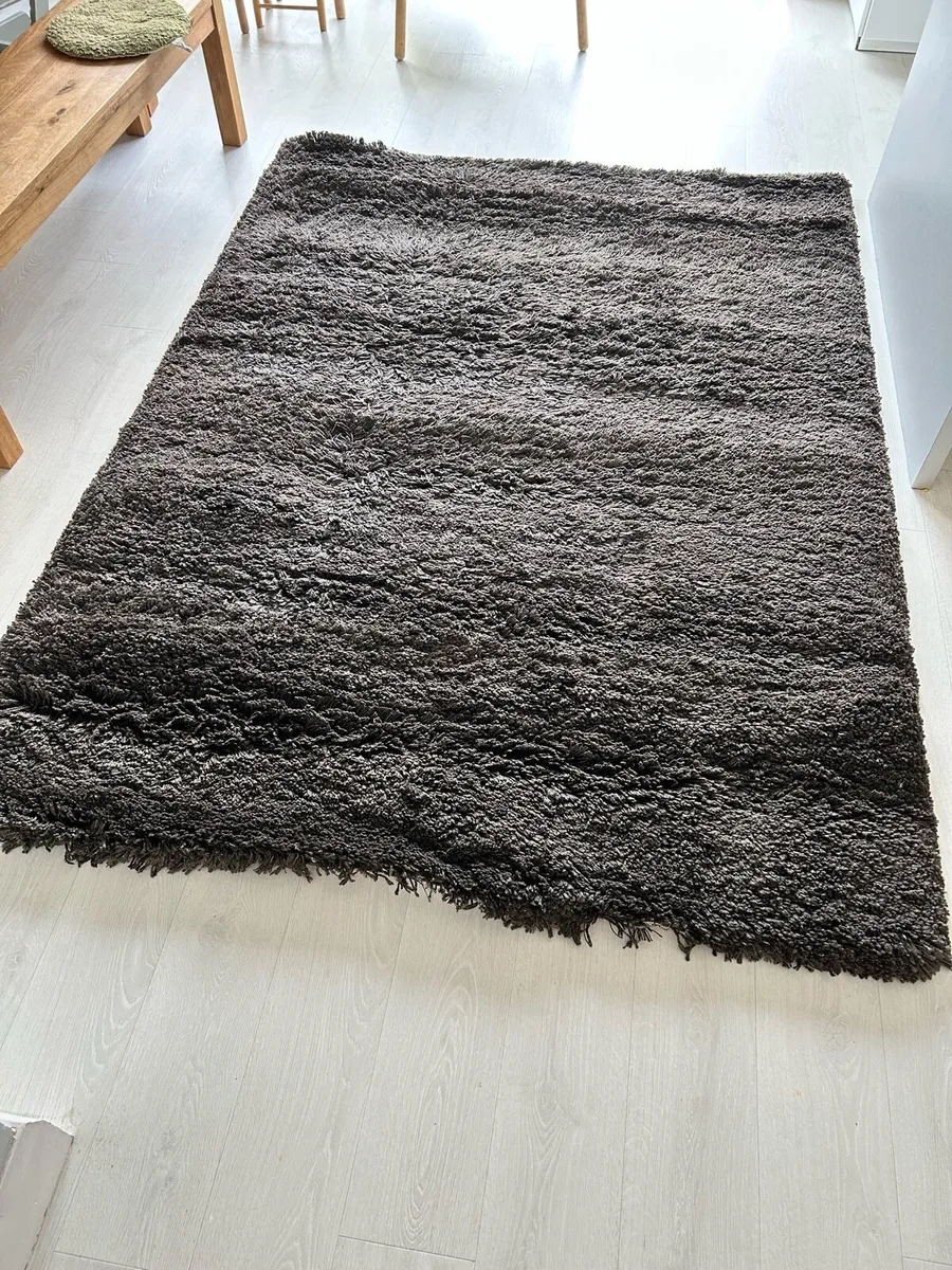Shaggy brown Gaser rug ikea - Image 2