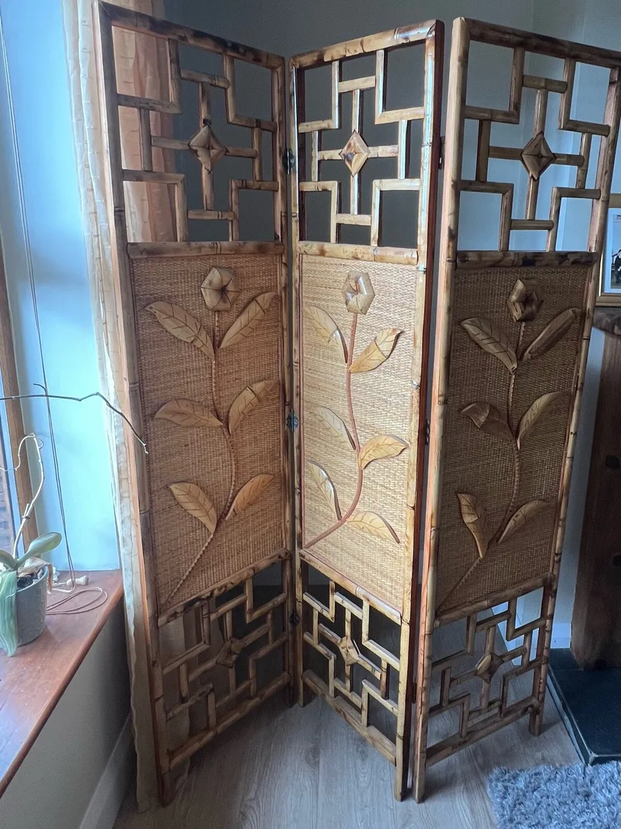 Vintage/Boho decorative room divider.