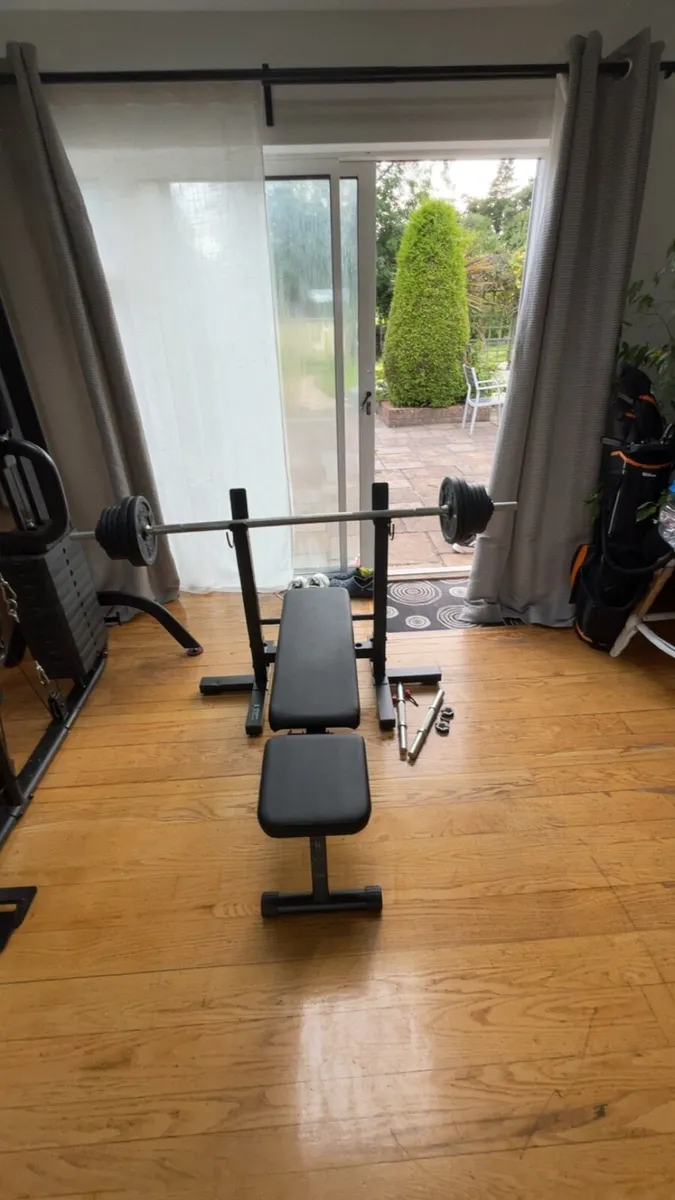 Gym Equipment- Cable Machine, Bench, Dumbbell - Image 3