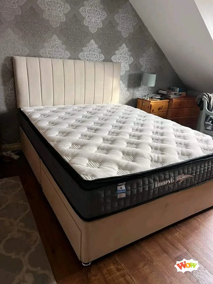 Mattress & bed sets – all sizes
Brand new beds wit - Image 2