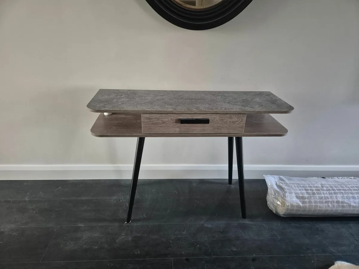 Grey wooden console - Image 2