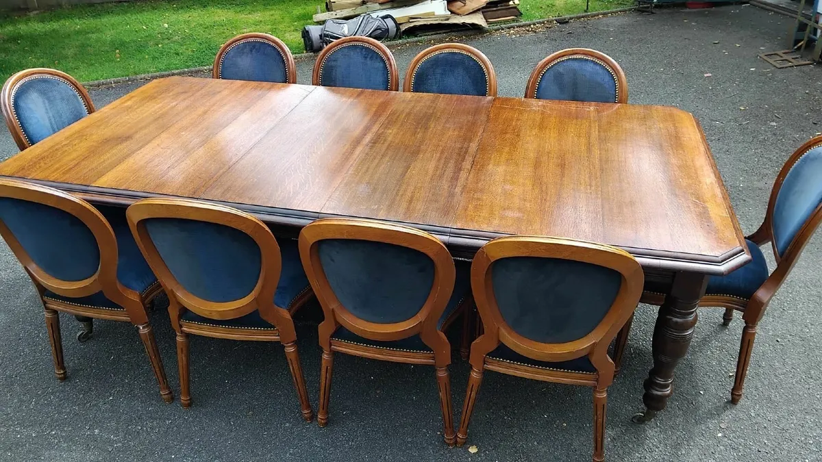 Victorian Table and 12 chairs - Image 2