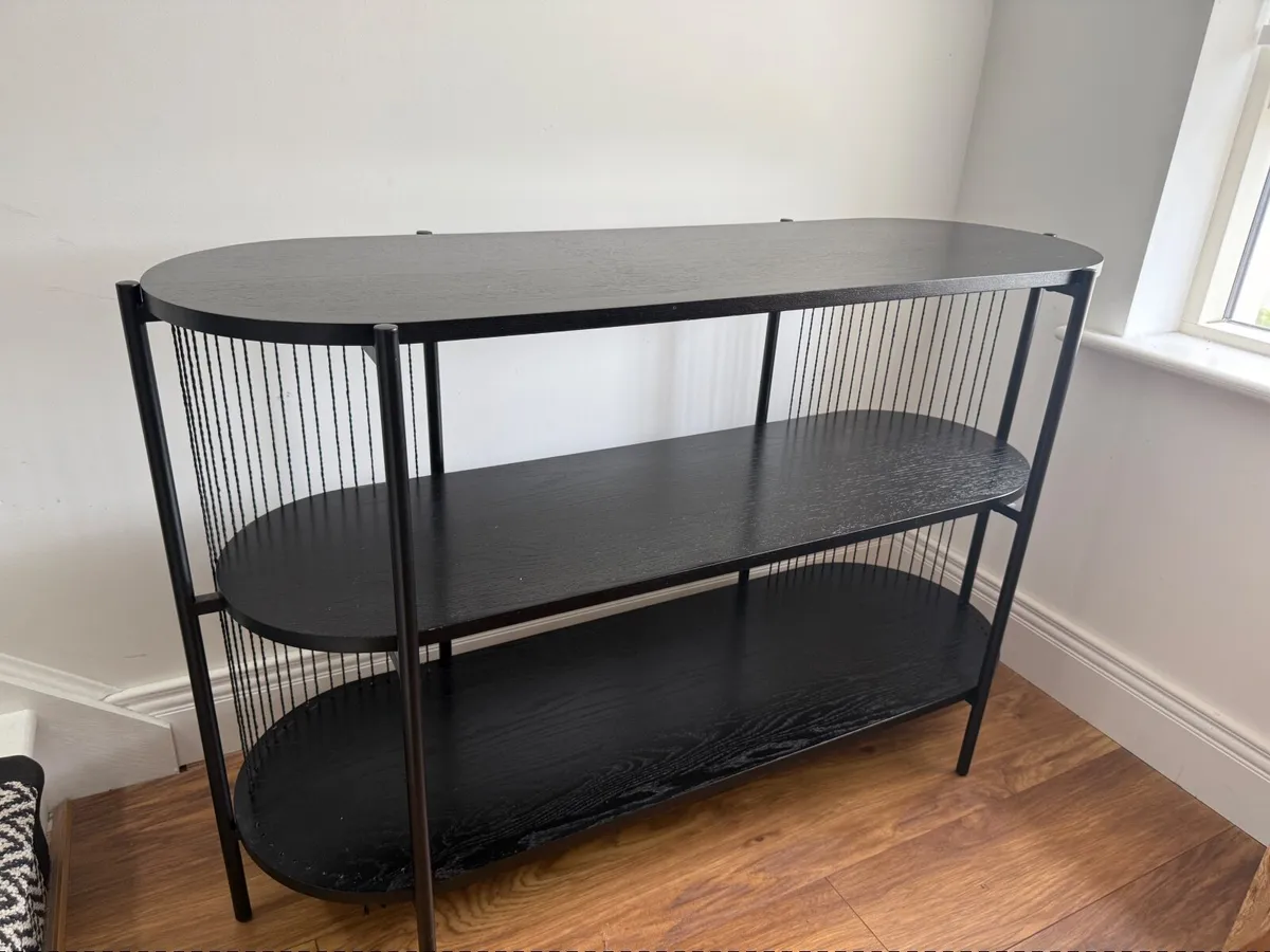Black Sideboard Shelf Unit - Image 1
