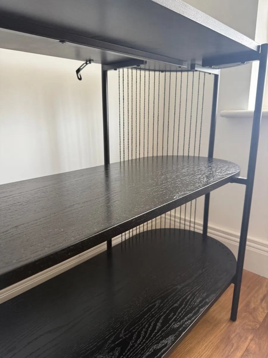Black Sideboard Shelf Unit - Image 2