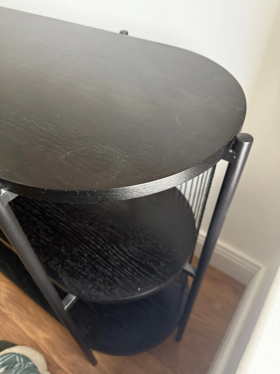 Black Sideboard Shelf Unit - Image 3