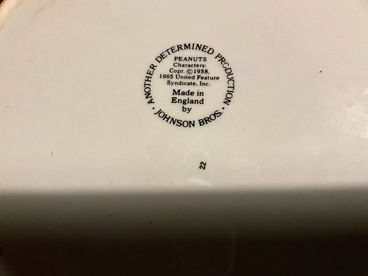 Vintage Snoopy Johnson Bros., Dish - Image 3