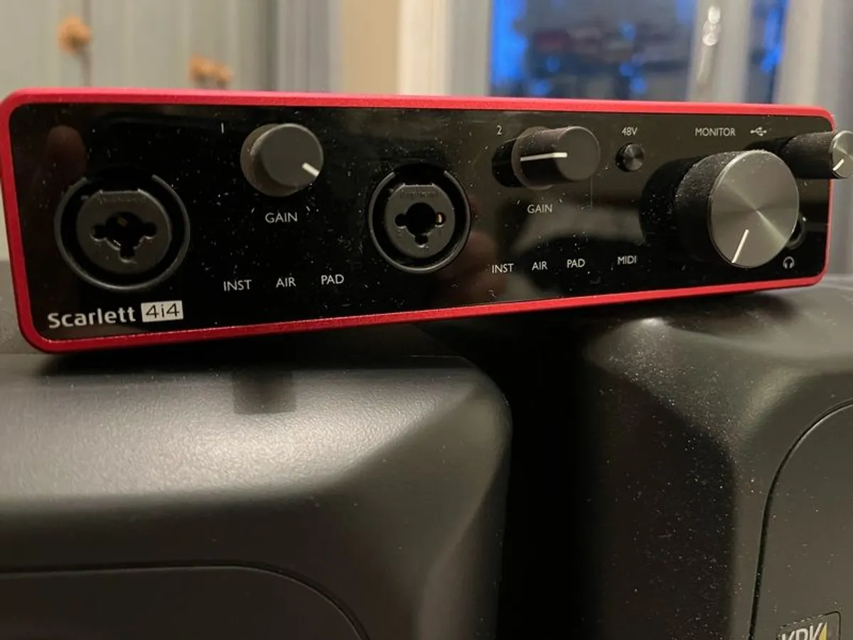 KRK Active Speakers & Focusrite Scarlett 4i4 - Image 3