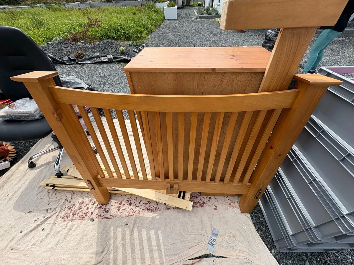 4ft pine bed frame - Image 1