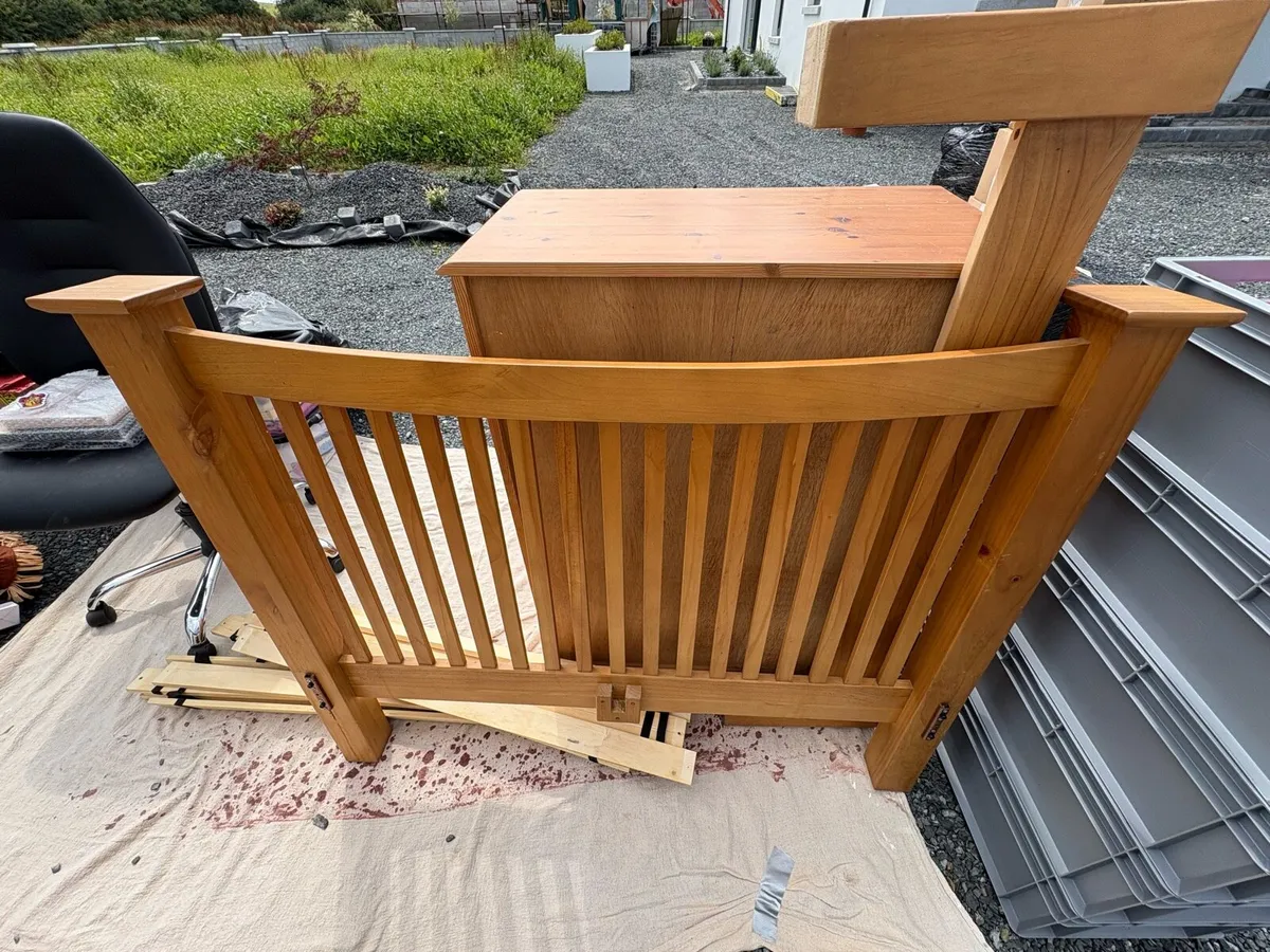 4ft pine bed frame - Image 2