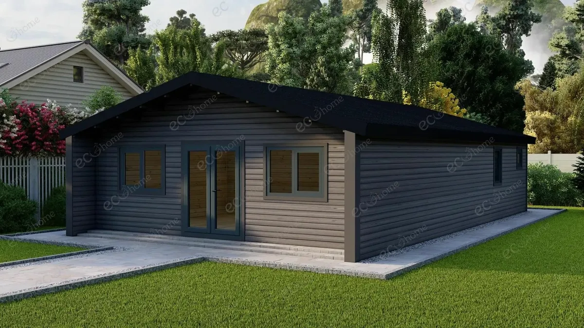 Ecohome Log Cabins Modular 3 Bed B 7.5m x 12.7m - Image 1
