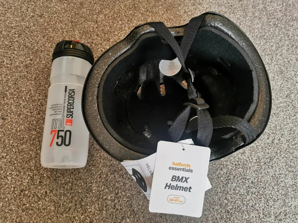 Bicycle Helmet & Water Bottle