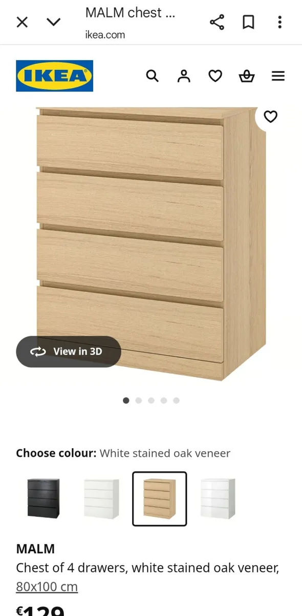 Malm chest Drawers - Image 2