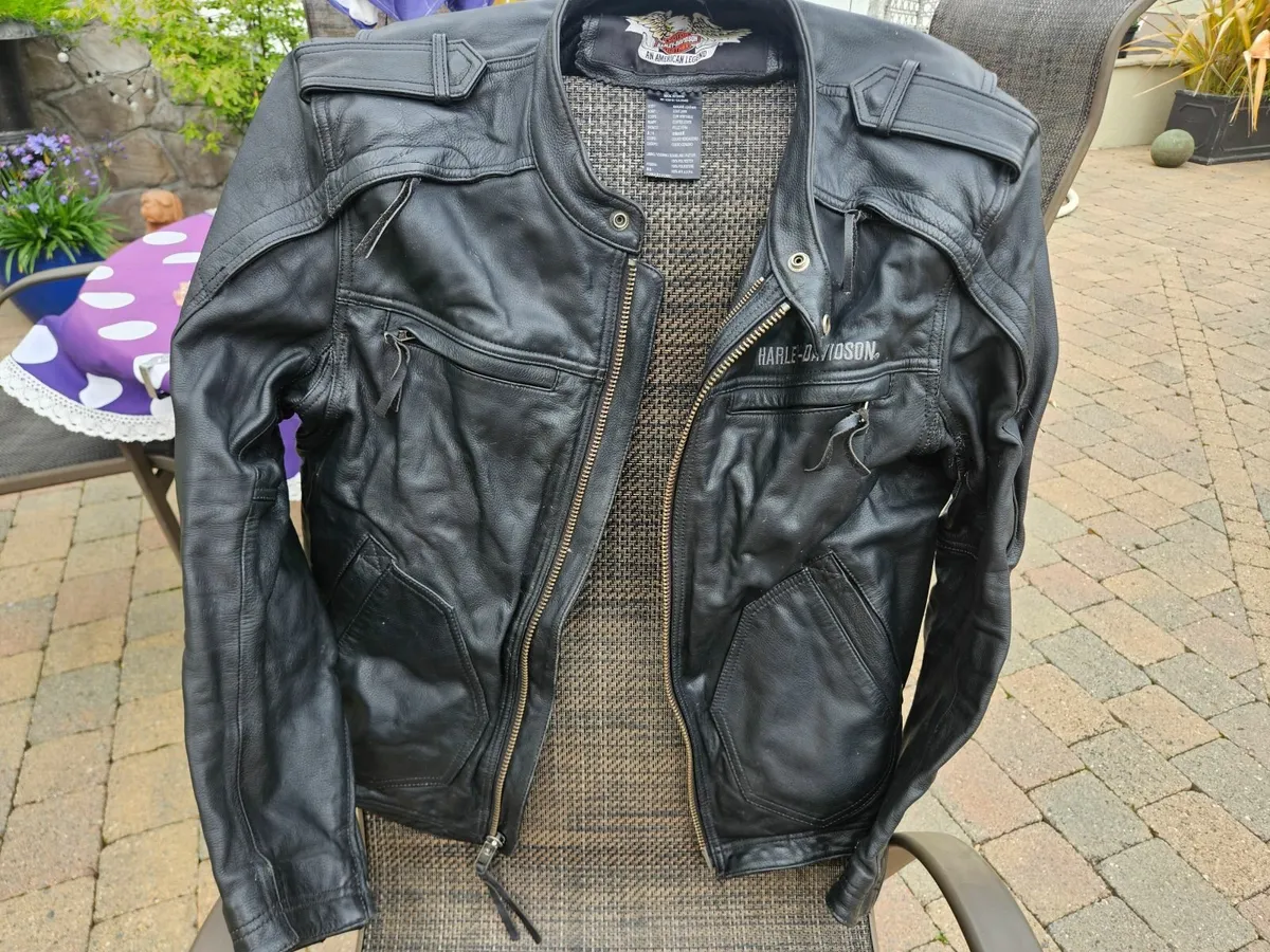 Leather Harley Davidson Jacket - Image 2