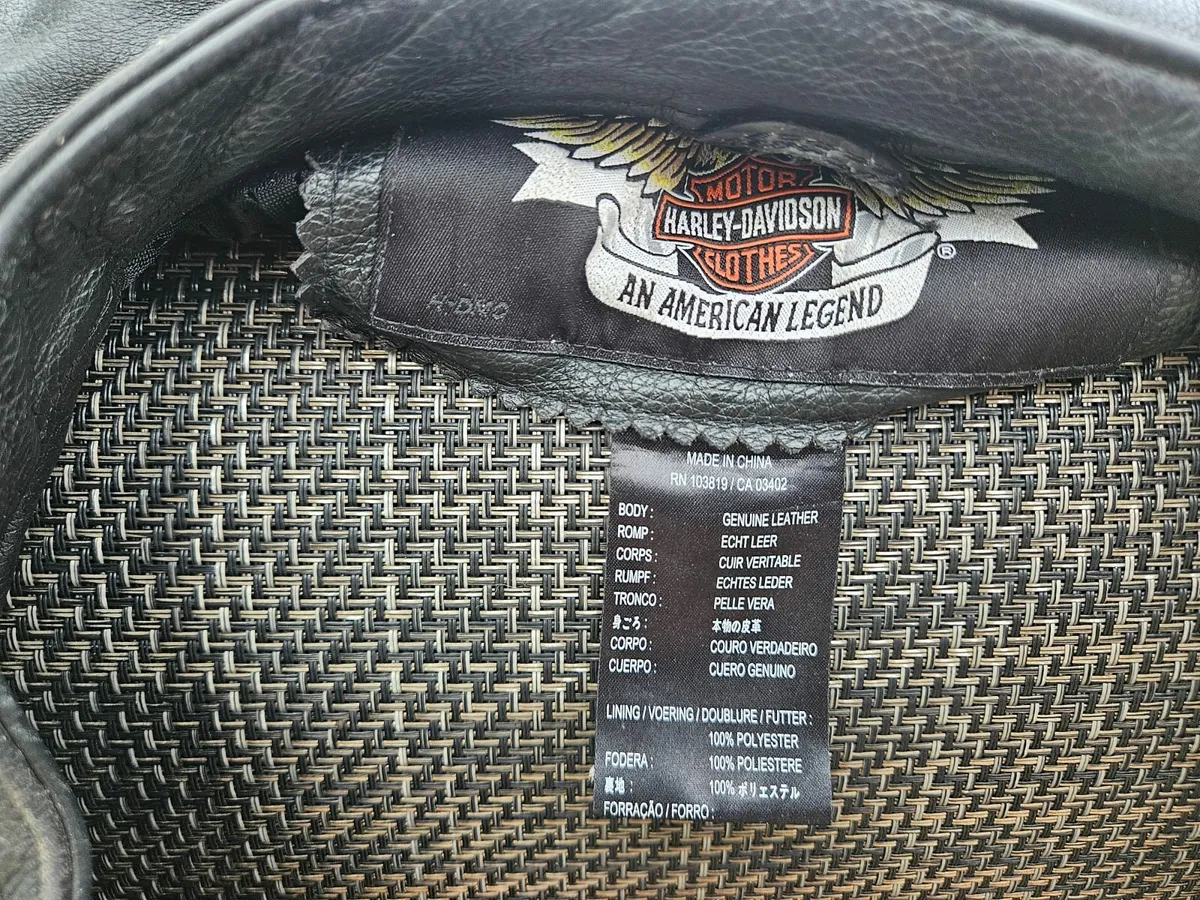 Leather Harley Davidson Jacket - Image 3