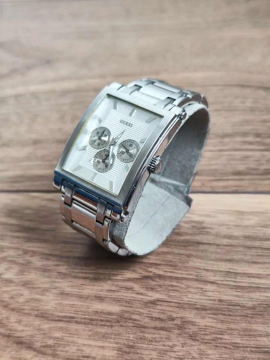 Men's Stainless Steel Guess Watch - Image 1