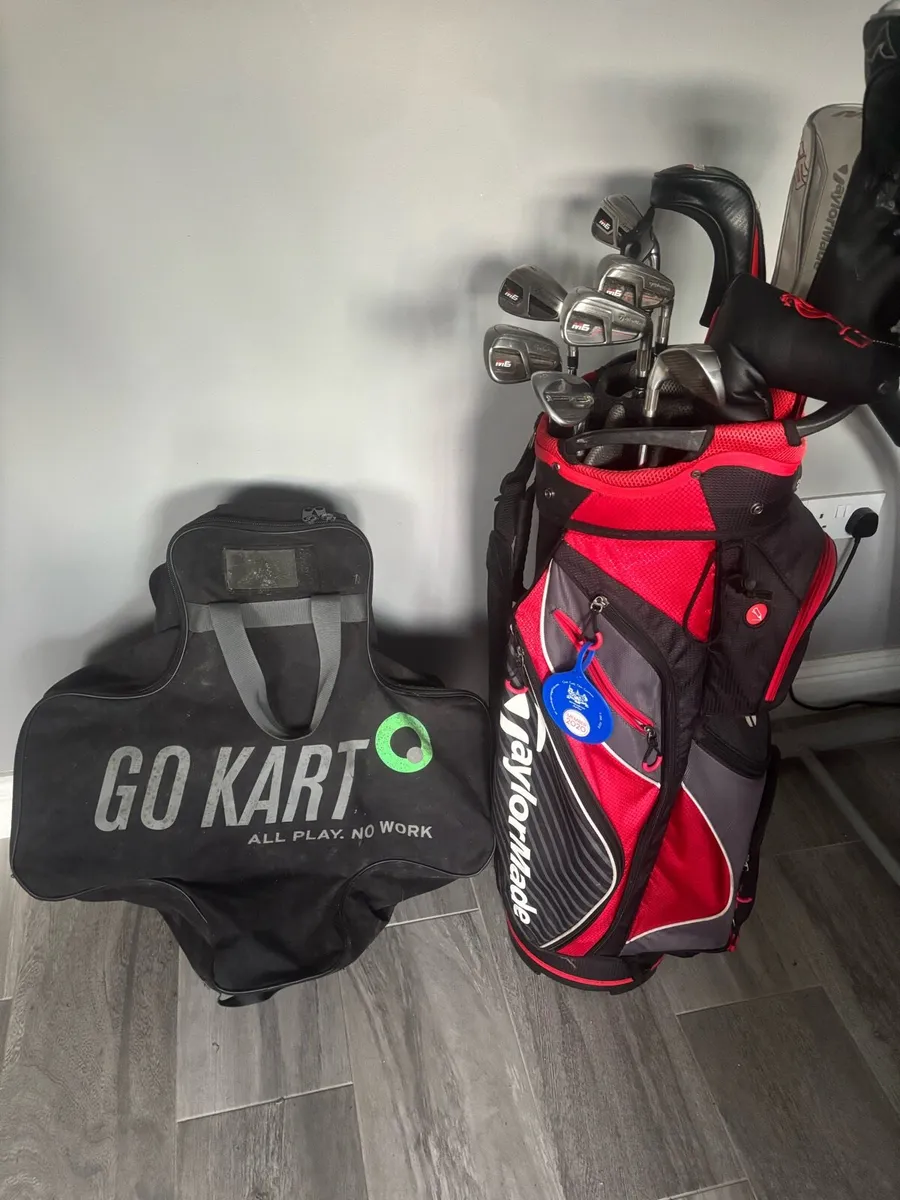 Taylor made Golf Clubs and Electric Trolley - Image 1