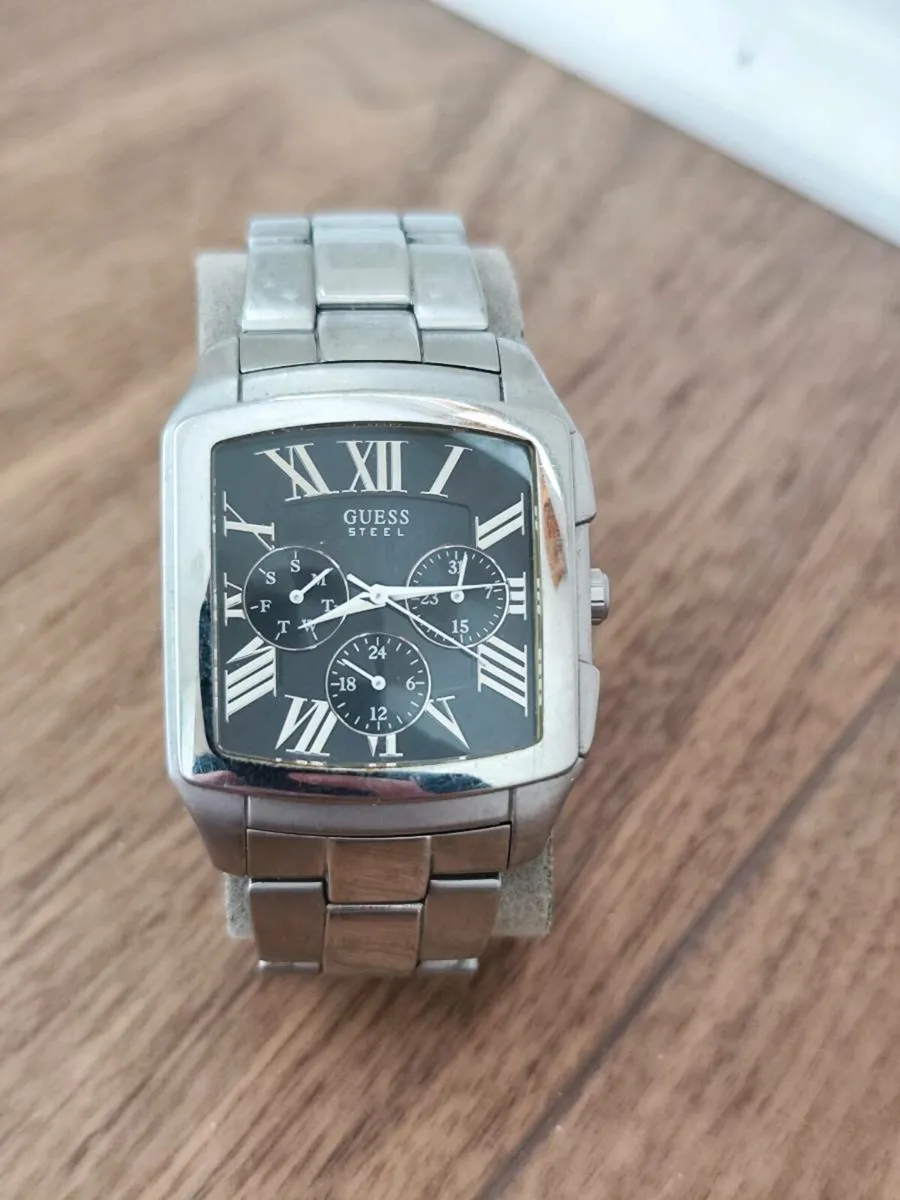 Men's Stainless Steel Guess Watch - Image 2