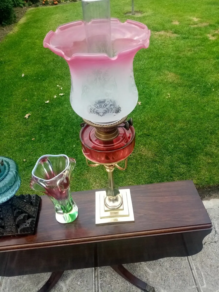 Victorian Oil Lamps etc - Image 3
