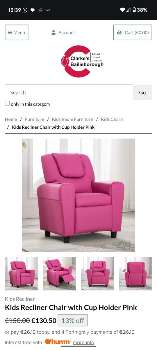 Kids recliner chair - Image 2