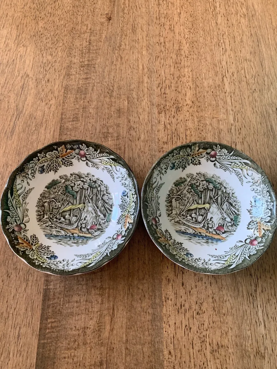 2 Wigwam in the forest fruit/desert bowls - Image 1