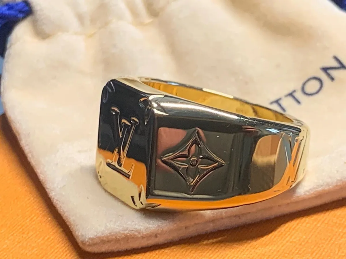Louis Vuitton Men’s Monogram Signet Ring - Image 3
