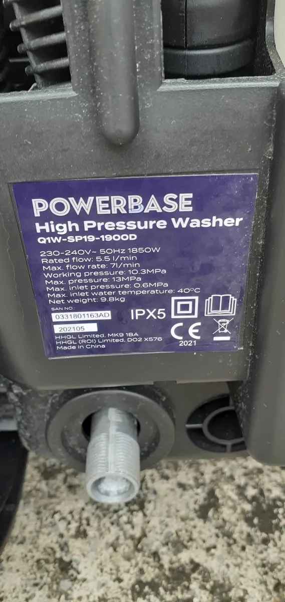 Electric Pressure Washer 1850w - Image 2