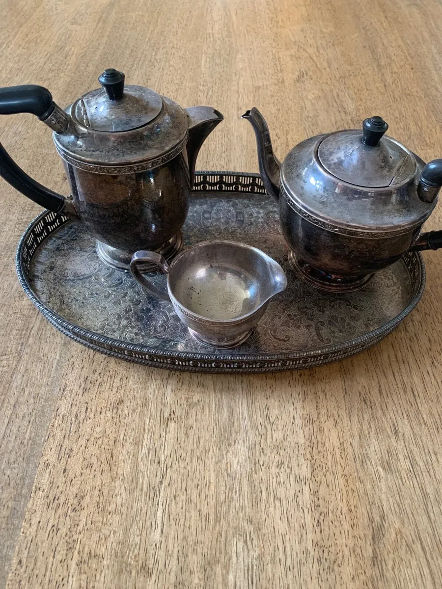 Alpha Plate Of Sheffield Tea Coffee Set - Image 1