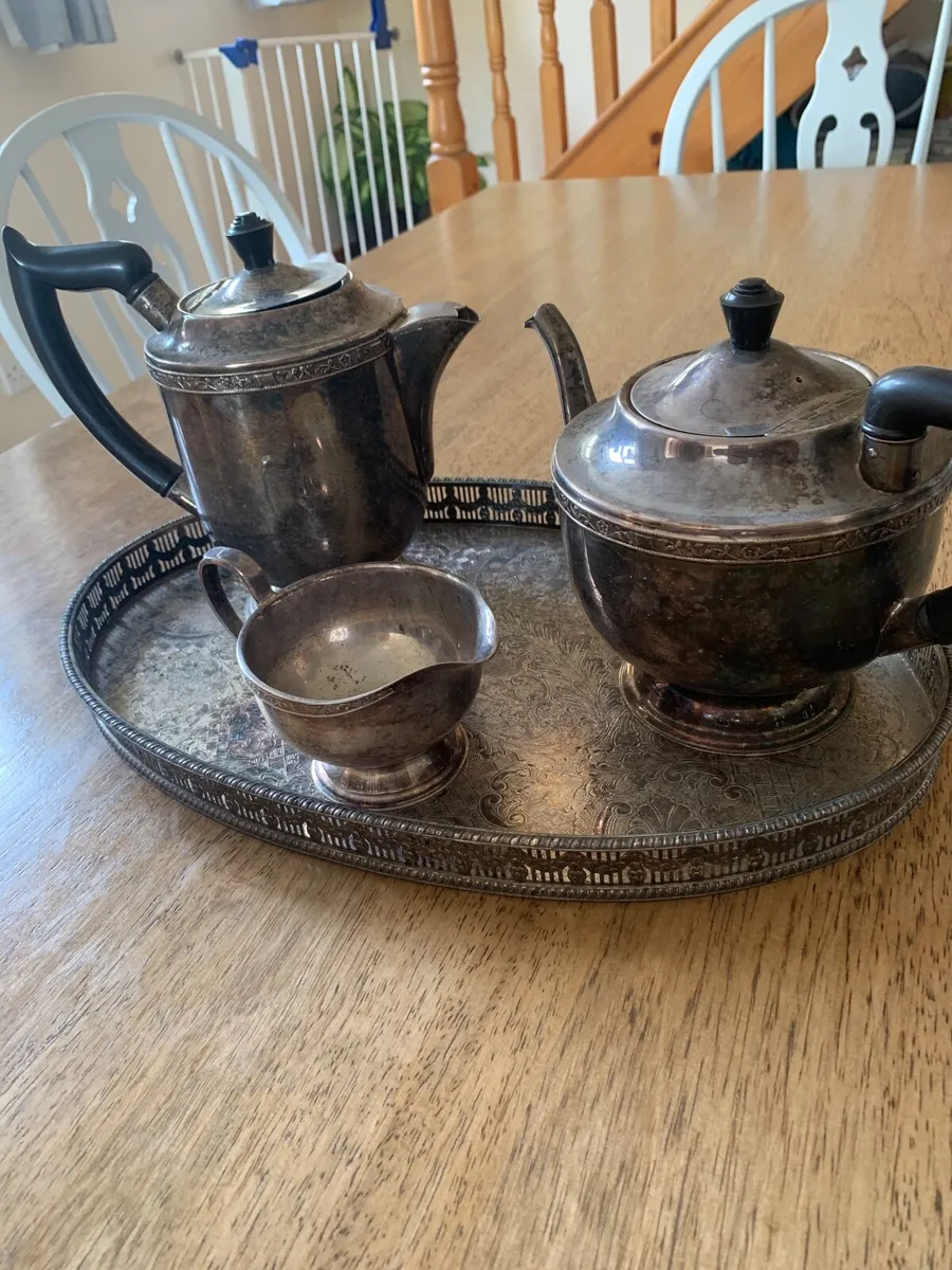 Alpha Plate Of Sheffield Tea Coffee Set - Image 2