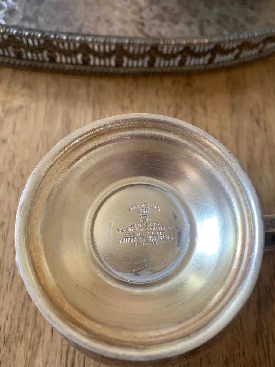 Alpha Plate Of Sheffield Tea Coffee Set - Image 3