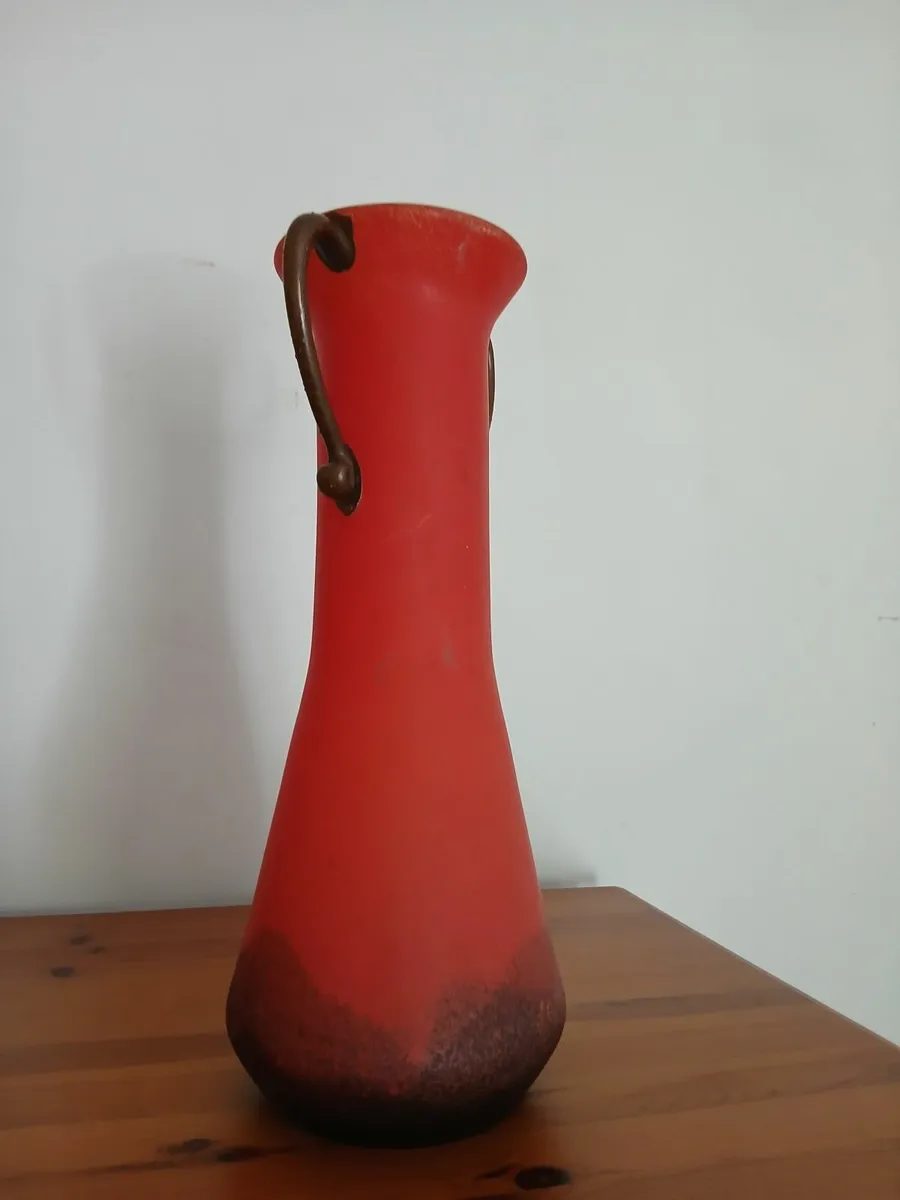 Beautiful antique glass vase by ,franz,signed cost - Image 2
