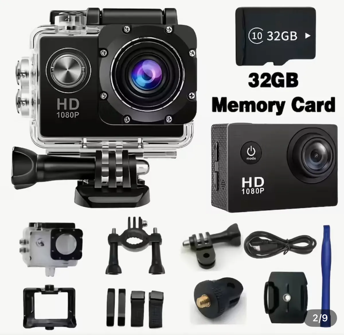 Free Delivery - New Action Camera Bundle via and - Image 1