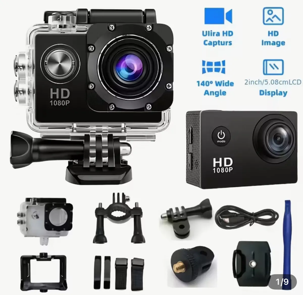 Free Delivery - New Action Camera Bundle via and - Image 2
