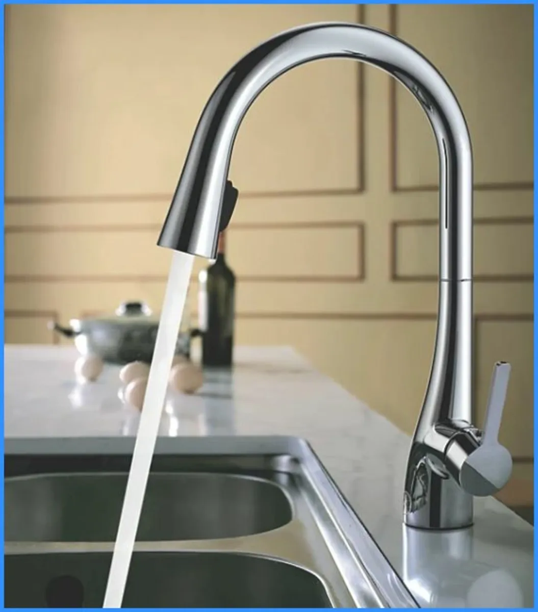 Oxford Pull-Out Spray Mono Mixer Kitchen Tap - Image 3