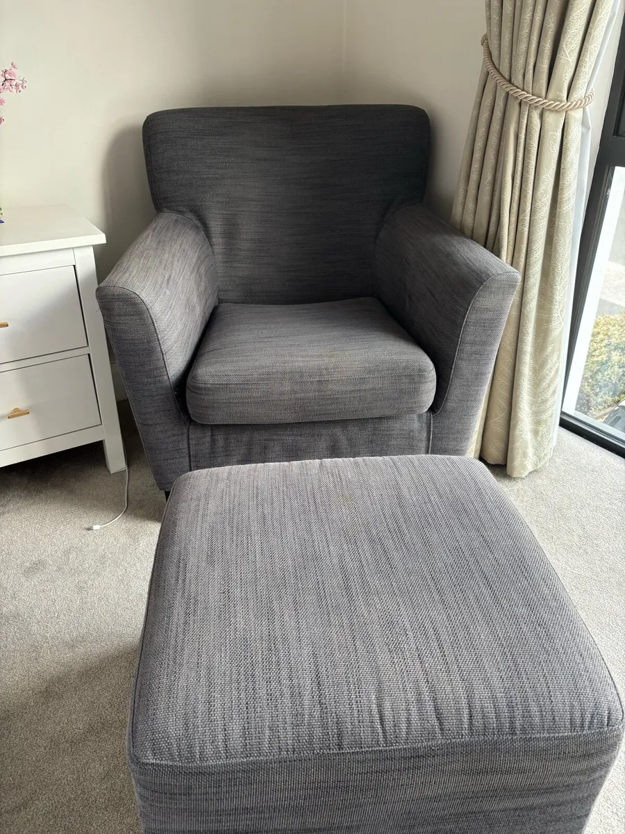 Armchair & Footstool - Image 2