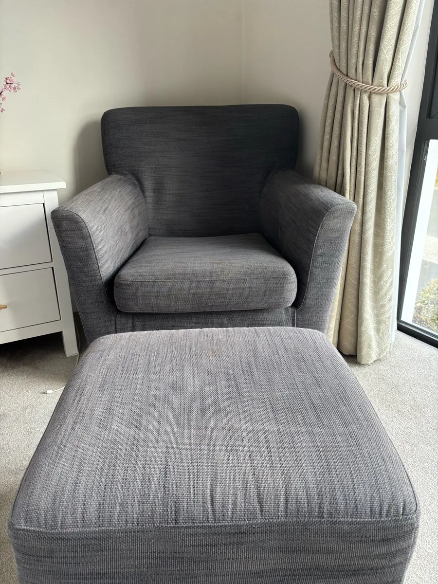 Armchair & Footstool - Image 3