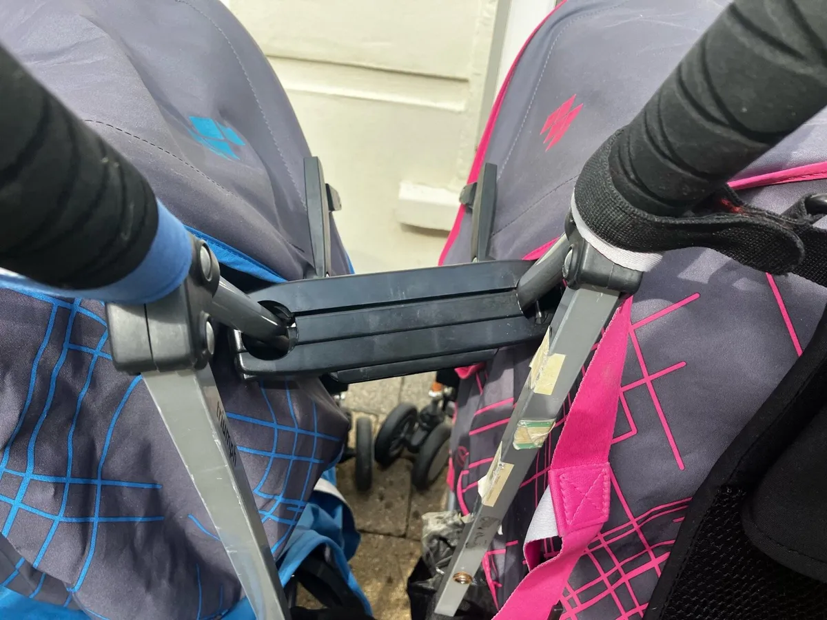 2 Maclaren buggies - connect together for twins - Image 2